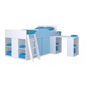 Hestor Comprehensive Loft Bed - Blue